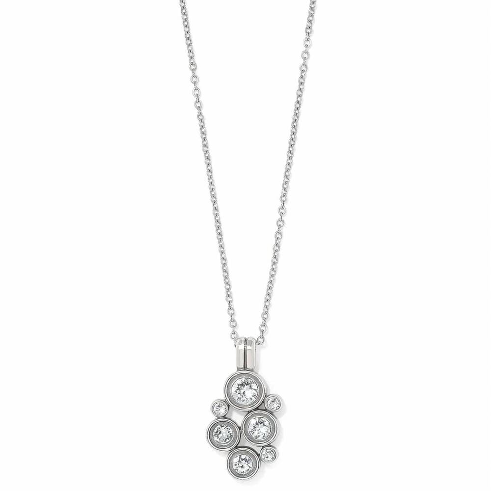 NEW BRIGHTON constella cluster necklace in silver
